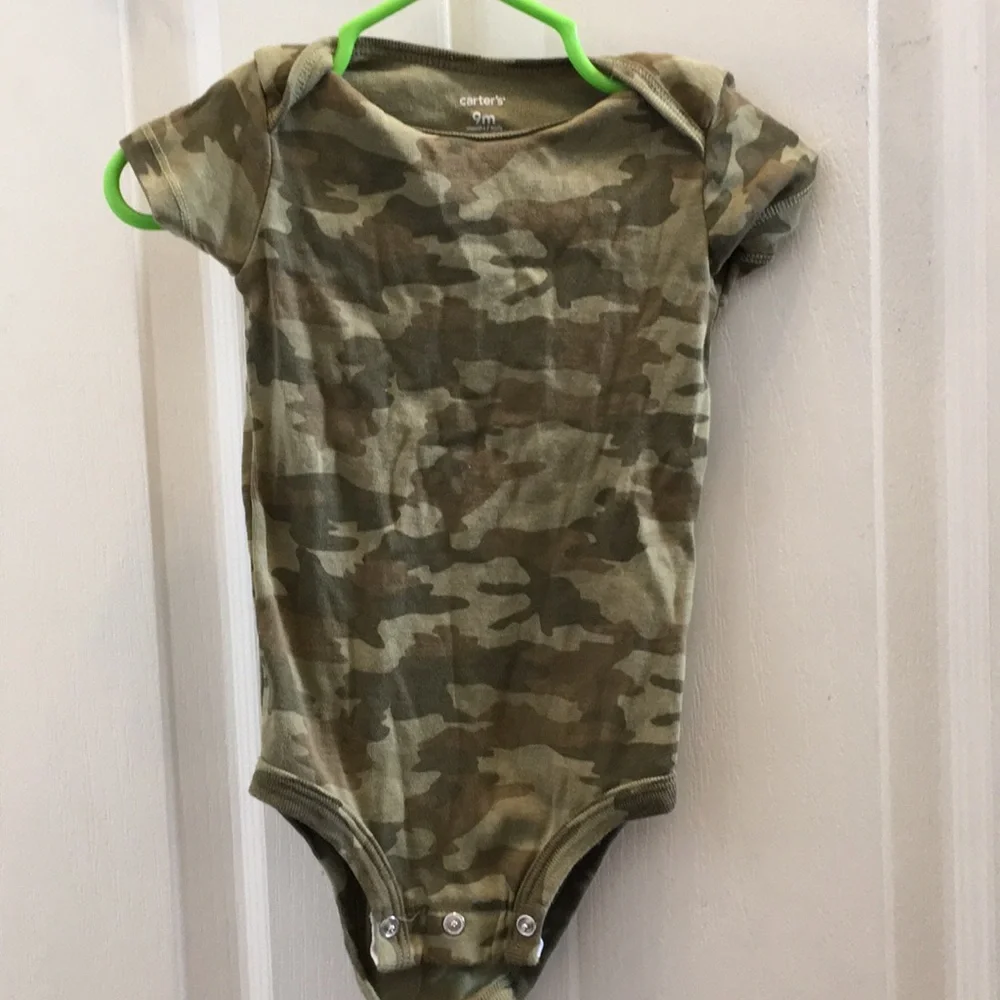 Carters camo look one piece 9 months